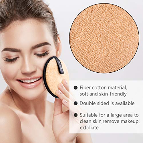 3pcs Discos Desmaquillantes de Reutilizables Toallitas Desmaquillantes Algodón Ecologicos para Limpieza Facial Removedor