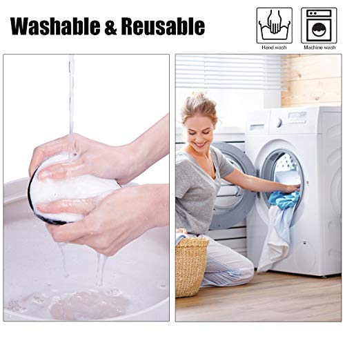 3pcs Discos Desmaquillantes de Reutilizables Toallitas Desmaquillantes Algodón Ecologicos para Limpieza Facial Removedor