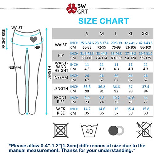 3W GRT Mallas de Deporte de Mujer,Yoga Leggins Mujer,Ropa Deportiva Mujer Crossfit,Pantalones Mujer,Leggings Mujer Fitness,Pantalón Deportivo para Mujer (Negro, M)