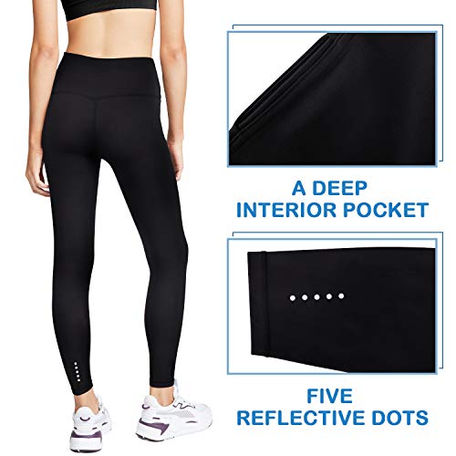 3W GRT Mallas de Deporte de Mujer,Yoga Leggins Mujer,Ropa Deportiva Mujer Crossfit,Pantalones Mujer,Leggings Mujer Fitness,Pantalón Deportivo para Mujer (Negro, M)