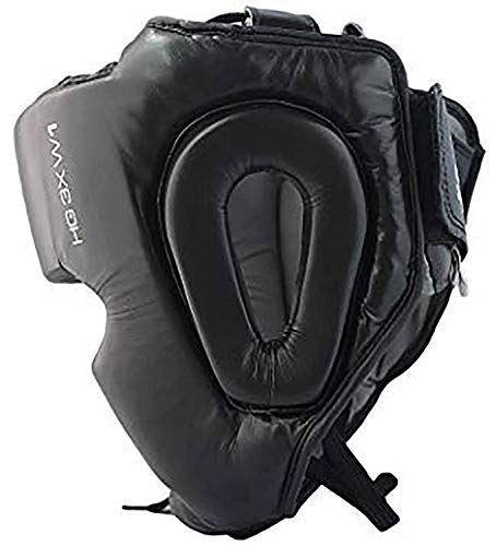 3X Professional Choice Protección para la Cabeza Piel de Vaca Boxeo MMA Protector Protección para la Cabeza Lucha contra la Cabeza Casco Sparring