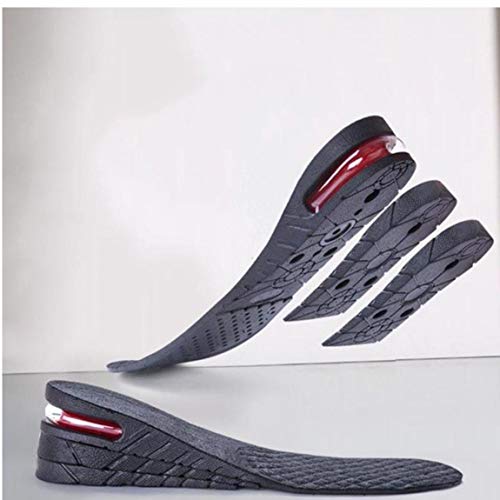 4-Capa 3.15inch / 8 Cm Elevación De La Plantilla Aumento De La Altura De La Plantilla del Zapato del Cojín del Amortiguador De Aire De Elevación De Zapatos para Hombres De Las Mujeres