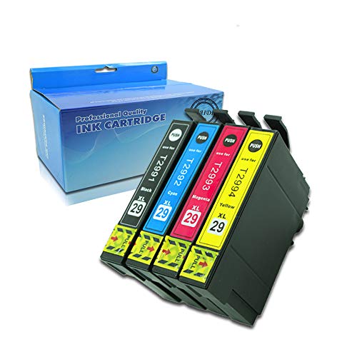 4 x caidi con nuevo Chip actualizado Epson 29 XL Cartuchos de tinta compatible con Epson Expression Home XP-332 XP-335 XP-235 XP-432 XP-435 xp-245 xp-247 xp-342 xp-345 xp-442 xp-445 XP-330