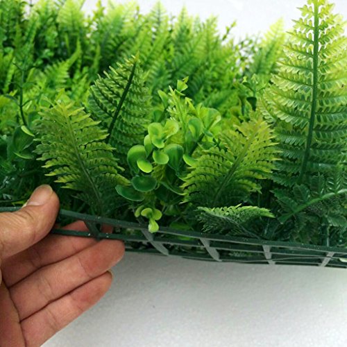 40 * 60cm Césped de Plantas Flor Hierba Hoja Enredaderas Artificiales Pared Decoración