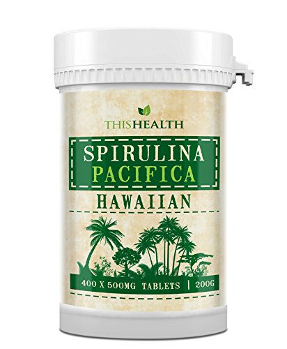 400 Comprimidos de Espirulina (200g) Espirulina Pacífica hawaiana