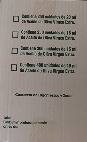 400 UD de 10 ml de monodosis aceite de oliva virgen extra