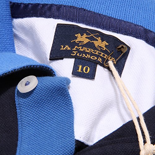 4005T polo bimbo LA MARTINA JUNIOR maglia blu t-shirt polo kid [5 YEARS]