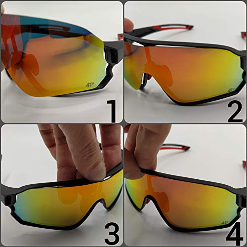 41degrees. Gafas de Sol Fotocromáticas con 2 Lentes Intercambiables. 2 en 1 Gafas de Ciclismo Polarizadas UV400 para Running, Esquí. Máscara Unisex Modelo Tramuntana