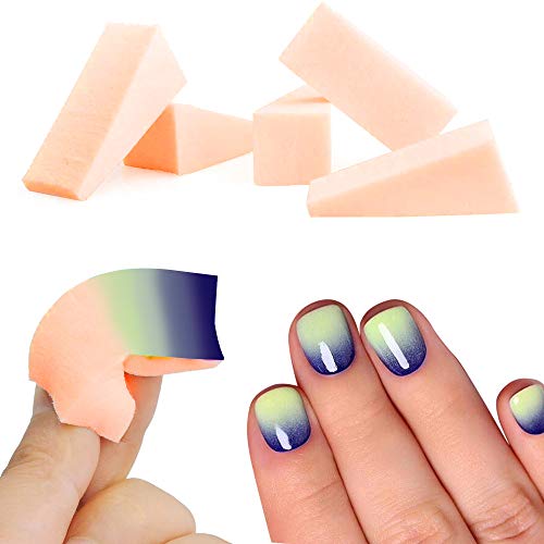 48 Pcs de Esponjas Maquillaje - Cuñas Esponja Mezcladora de Belleza Sin Látex, Esponja de Maquillaje Beauty Blender Esponja Reutilizable,Beauty Sponge Triangular para Polvo/Crema/Líquido/Uñas