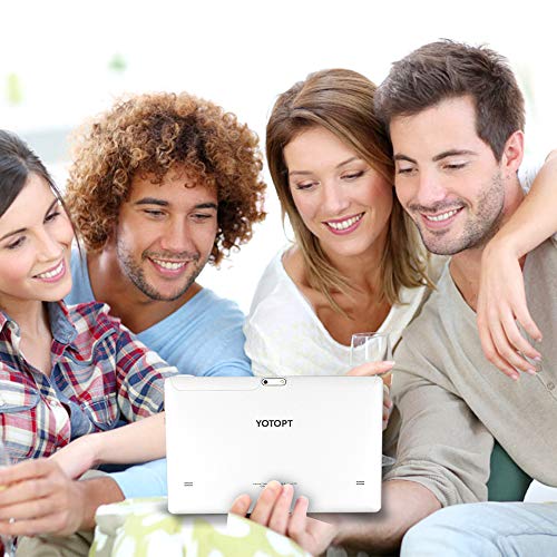4G LTE Tablet 10 Pulgadas YOTOPT - Android 9.0, 4GB RAM y 64GB ROM, GPS/Bluetooth/WiFi Soporte (Negro)
