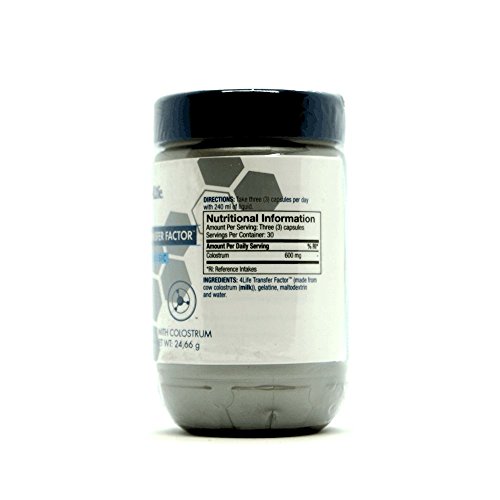 4Life Transfer Factor Classic - 90 cápsulas - Original - El producto más SUAVE Transfer Factor - para uso general - Unisex - Hecho de Cow Colostrum (bovinum) solamente