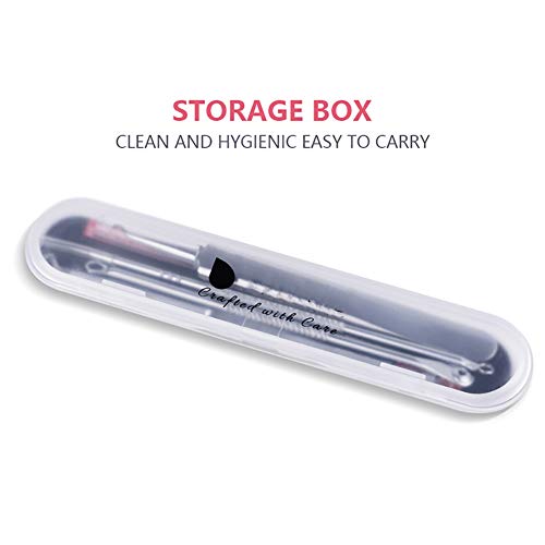 4PCS / SET Comedone Remover Pimple Extractor Tool Blackhead Remover para Acné Punto Negro Comedones BlackHead Extractor Herramientas Becoyou Acero Inoxidable Quita Espinillas Eliminador