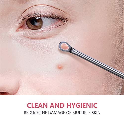 4PCS / SET Comedone Remover Pimple Extractor Tool Blackhead Remover para Acné Punto Negro Comedones BlackHead Extractor Herramientas Becoyou Acero Inoxidable Quita Espinillas Eliminador