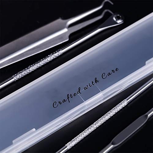 4PCS / SET Comedone Remover Pimple Extractor Tool Blackhead Remover para Acné Punto Negro Comedones BlackHead Extractor Herramientas Becoyou Acero Inoxidable Quita Espinillas Eliminador