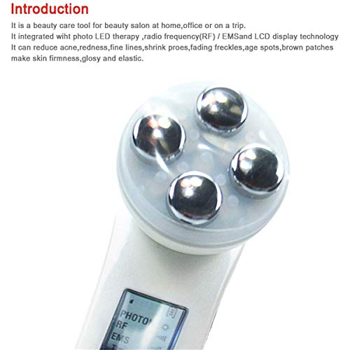 5 en 1 Máscara LED Face, Máquina de apriete Radio mesoterapia, La electroporación Facial de Belleza Frecuencia de Radio Pen LED de fotones rejuvenecimiento de la Piel Remover Arrugas