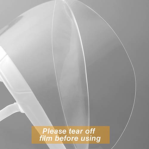 5 Piezas Boca Visera pantalla facial Cubierta de boca transparente protección facial anti-salpicaduras Para hostelería, dentistas, peluqueros transparente reutilizable