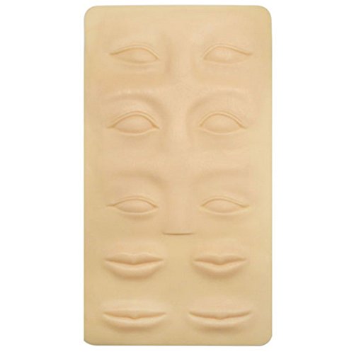 5 piezas tatuaje simulación piel cejas faciales ojo labio tatuaje práctica simulación de silicona tatuaje práctica piel