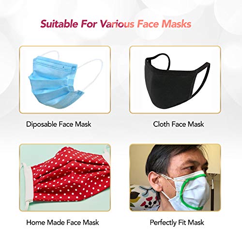 [5 unidades] máscara 3D soporte de máscara interior marco de apoyo para un uso cómodo mantener la tela fuera de la boca ayuda a respirar suavemente maquillaje ahorrador, DIY reutilizable lavable