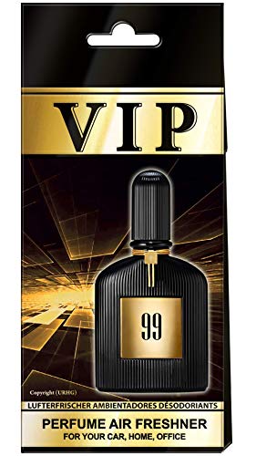 5 x Caribi VIP coche, hogar o oficina ambientador con fragancia de Parfume № 737 – Thierry Mugler "Alien"