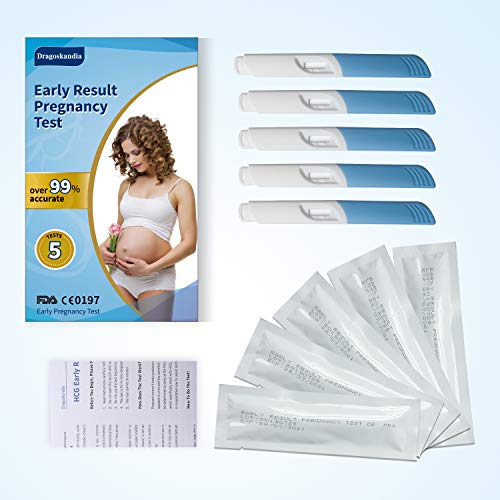 5 x Pruebas de Embarazo Tempranas PT700 Alta Fiabilidad Test de Embarazo Resultados en Menos de 3 Minutos