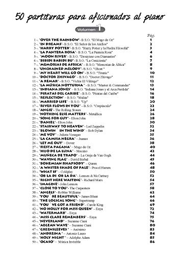 "50 Partituras Para Aficionados Al Piano" VOL 1