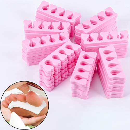 50 unids Espuma suave Esponja Separadores del dedo Dividir Esponja suave Dedo Divisor Espaciador Nail Art Manicura Pedicura Herramientas Gel Polaco Revestimiento Pintura Pedicura Manicura Accesorios H