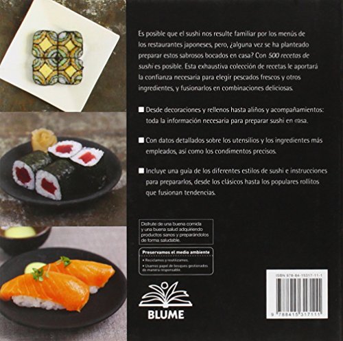 500 recetas de sushi