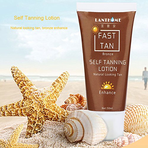 50ml Self Tanner Loción Autobronceadora Bronce Self Sun Tan Enhancer Crema Bronceadora Natural Bronzer Bronceador Bronceador para Cuerpo y Rostro