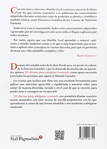 535 recetas para adelgazar comiendo