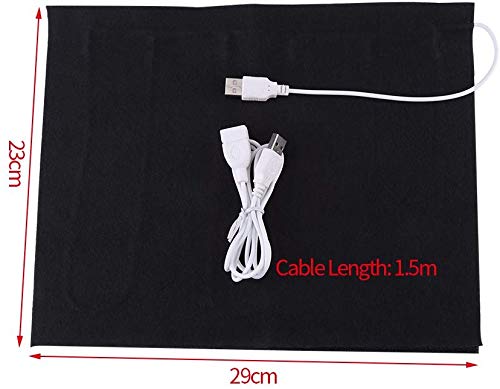 5V USB 35 ℃ -50 ℃ Almohadilla Térmica, Esterillas Electricas, Calentador de Tela, Calentador de Cama para Mascotas