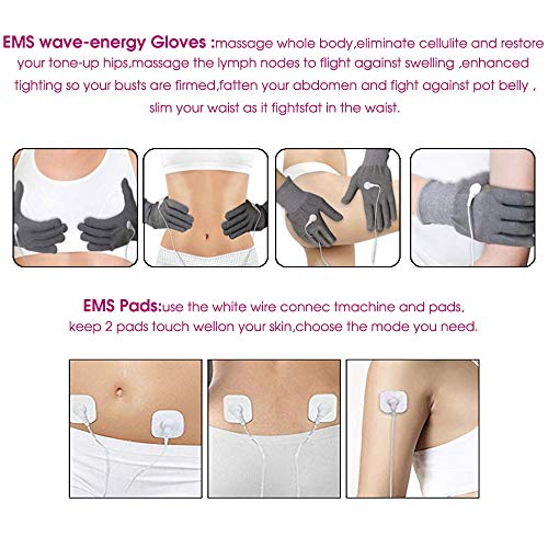 6 en 1 Masajeador adelgazante ultrasónico Eliminación grasa EMS LED ION Dispositivo reducción celulitis
