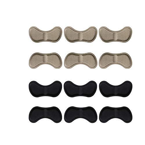 6 Parejas de Pegatinas de Talón | Almohadillas de Talón Autoadhesivas para Tacones y Zapatos/Suelas Acolchadas | Plantillas Taloneras útiles contra dolores y ampollas | Mix