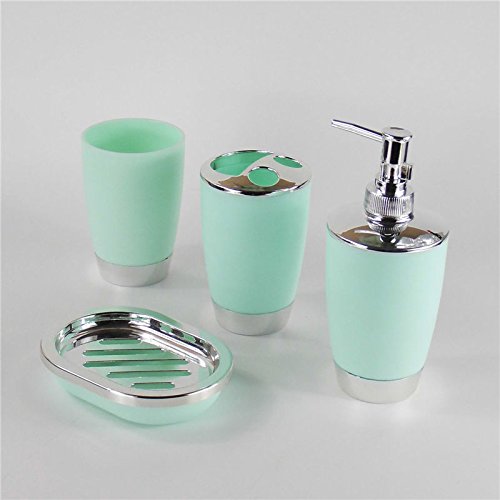 6 piezas de accesorios de baño, juego de baño, dispensador de jabón, decoración para baño