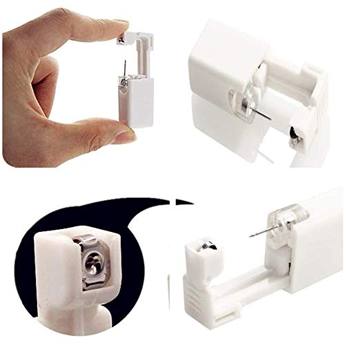 6 pistolas perforadoras desechables para pendientes de oreja, sin dolor, equipo de pistolas perforadoras de oreja, herramientas para niñas, niños, mujeres, hombres(2 blancos, 2 rosas, 2 azules)