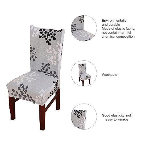 6 x Comedor Spandex Taburete Silla De Cafe Cubierta De Funda De Poliester (B)