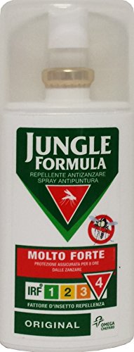 6 x JUNGLE FÓRMULA Repelente Pulsera antimosquito Spray Muy brillante Fuerte 75Ml