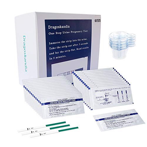 60 x 25mIU/ml Test de Embarazo Pruebas de Embarazo Ultrasensible PT600 Dragoskandia
