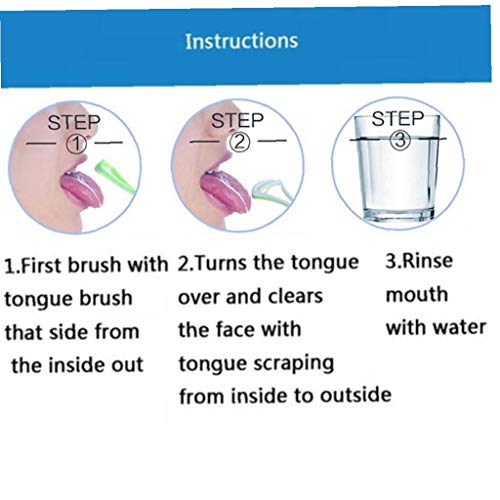 6pcs Lengua Cepillo Limpiador Lingual Rasqueta De Limpieza Raspador De Lengua para El Cuidado De La Higiene Bucal Oral Tenga Aliento Fresco Reutilizable (Color Al Azar)