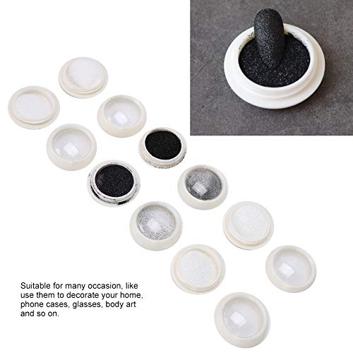 6pcs Starlight Nail Powder, Cromo Madreperla Polvo Brillo de uñas Pigmento Arco iris Color neón Manicura de larga duración Consejos para decoración de uñas Polvo de esmalte de gel para decoración, Bri