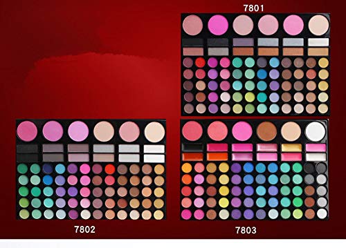 78 Colores Sombra De Ojos Paleta de Maquillaje Cosmética con Corrector y Rubor y Sombra De Ojos - Perfecto para Sso Profesional y Diario (Color 3)