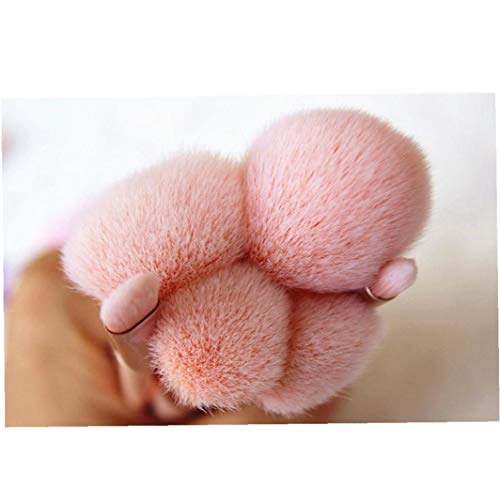 7pcs / Set Favorable Del Maquillaje Kit De Los Cepillos Cosméticos Fundación Mezcla Cepillo Blush Fibra Sintética De Cerdas De Cepillo Del Maquillaje Del Kit Con Cuero De La Pu Del Embrague Incluyó