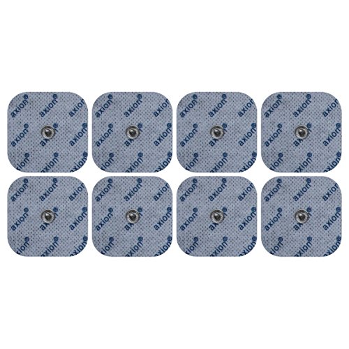 8 Electrodos de 4,5x4,5 cm - para su aparato TENS EMS electroestimulador VITALCONTROL & Beurer - axion