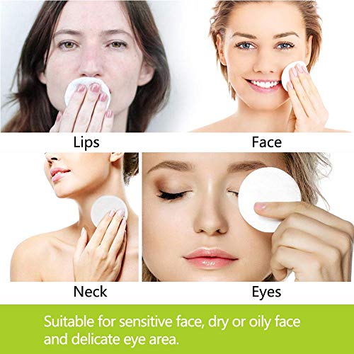 8 Pieza Almohadillas Desmaquillantes Reutilizables Discos De Maquillaje Bambú Algodón, Algodón Orgánico Microfibra Maquillaje Ojos Lavable, Super Suave Absorción Almohadillas De Paño De Lavado