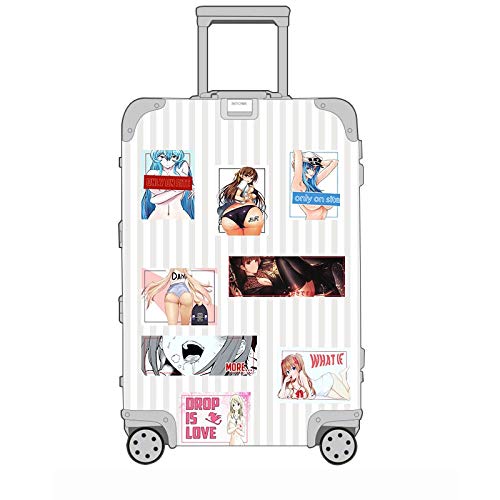 8 Uds Material de Gran tamaño calcomanía de Vinilo Pegatina Maleta portátil Coche camión Anime Hentai Sexy Pinup Mang Girl Impermeable Estilo de Coche
