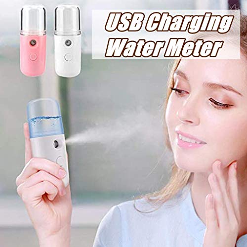89AMZ Nano Facial Mister,Rociador de Humectación Facial Portátil con USB,Vaporizador Facial para el Cuidado de La Piel con Atomización,Humectante Facial para La Piel Seca y Extensiones de Pestañas
