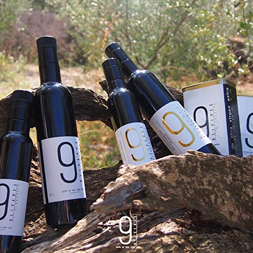 9 Oliveres Aceite de Oliva Virgen Extra. Olivos Milenarios. Variedad Blanqueta. Cosecha 2019 - 2020. Variedades: 100% Blanqueta. Formato Lata (2 x 2,5 Litros)