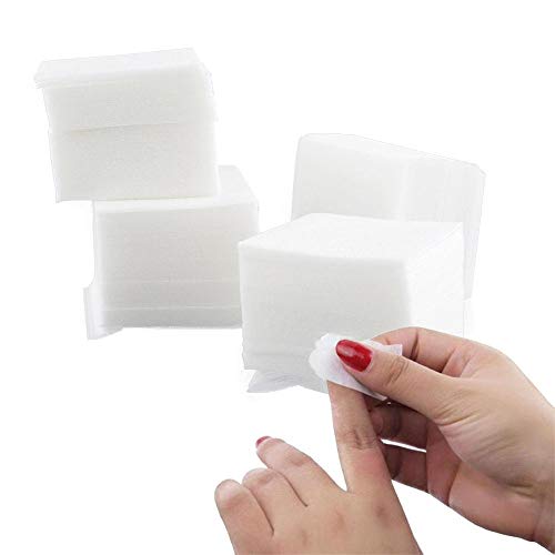 900 toallitas de algodón para uñas sin pelusas, color blanco, para eliminar esmalte de uñas de gel acrílico y gel UV, limpieza de algodón
