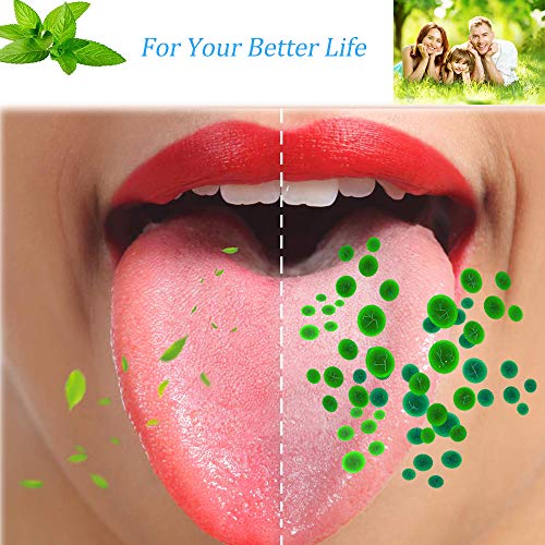 9pz Cepillo para Lengua Limpiador de Lengua, Creatiees el Plastico de Lengua de Cobre Rascador de Lengua Limpiador Elimina Limpiador Lingual - El Mal Aliento para Viaje Respiración Fresca(3 Colores)