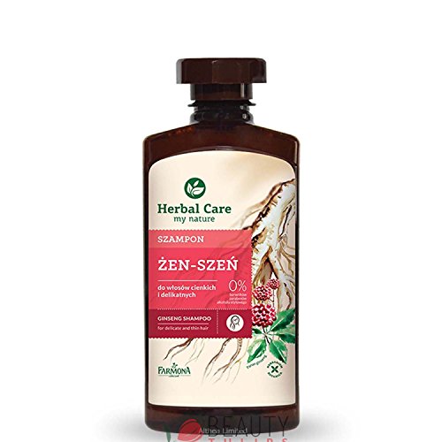 A base de plantas cuidado el ginseng Champú para cabello fino y delicado farmona