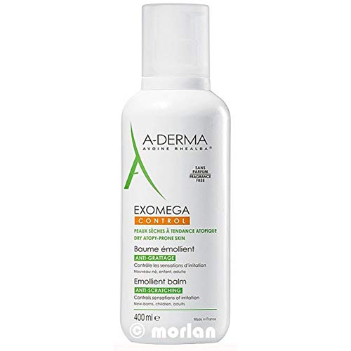 A-derma Exomega Control Bálsamo Emoliente Corporal Anti-Rascado Piel Atópica, 400ml